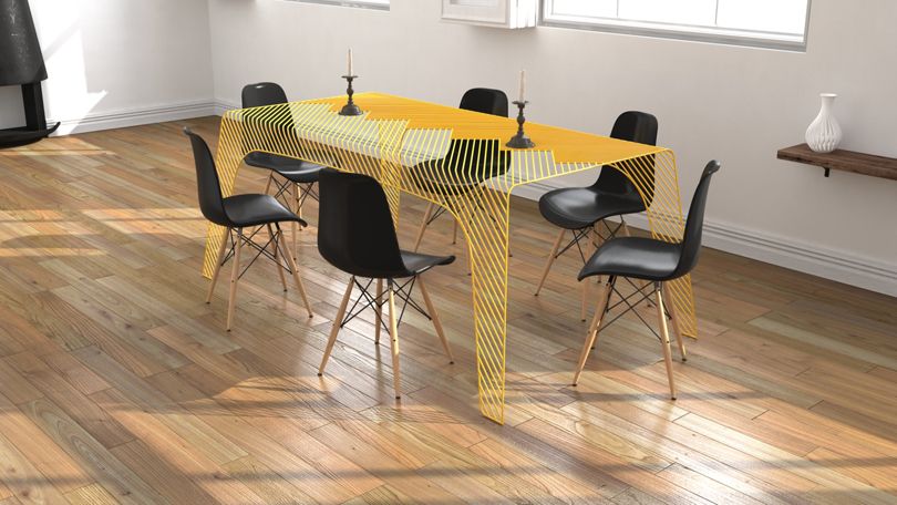 Una Mesa de Comedor Inspirada en la Bipolaridad