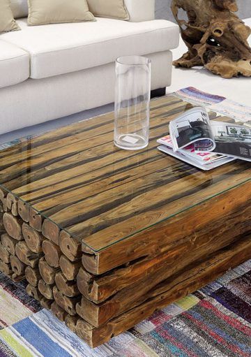 Mesas de Madera Maciza con un Toque muy Natural