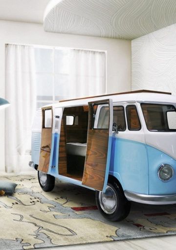 La Mítica Furgoneta Volkswagen Convertida En Cama