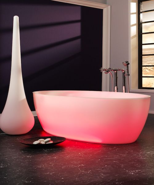 Bañera con luz propia