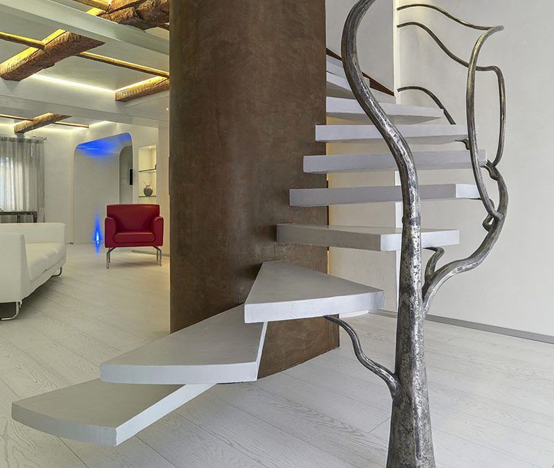 Una Escalera de Diseño en Forma de Árbol