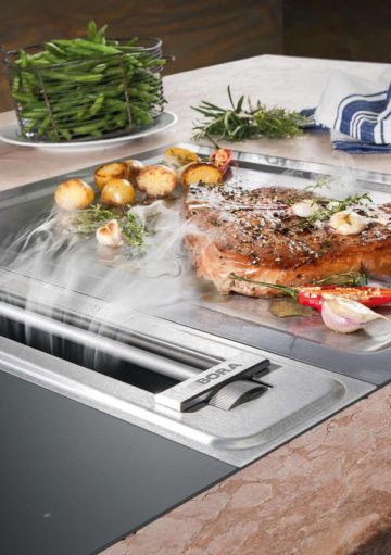 Cocina Libre de Olores con esta Campana Extractora en la Vitrocerámica