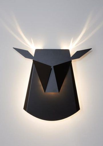 Lámpara de Pared de Cabeza de Ciervo by Popup Lighting