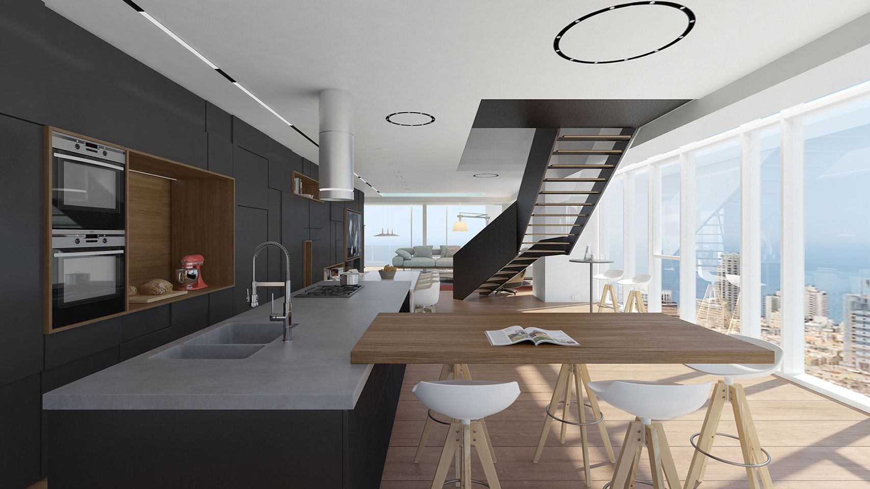 Diseño de interiores de lujo. Salón