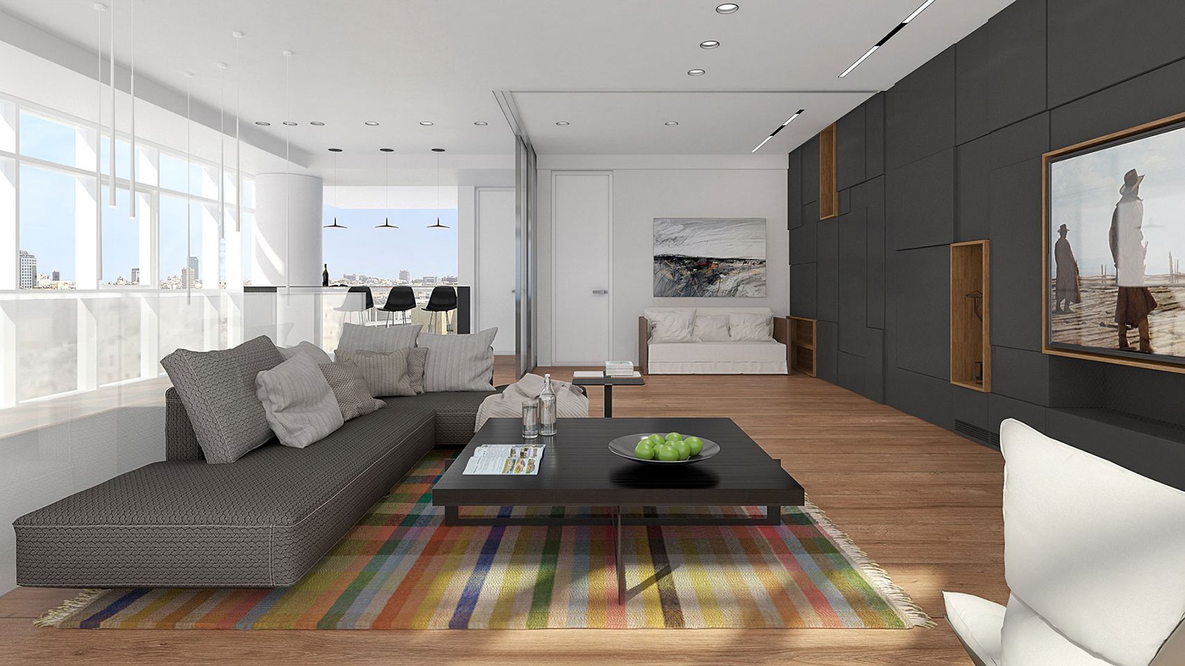 Diseño de interiores de lujo. Salón