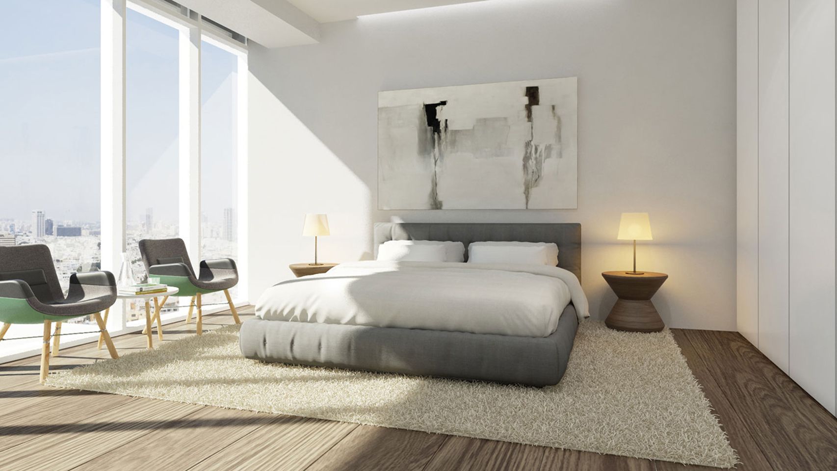 Diseño de interiores de lujo. Dormitorio