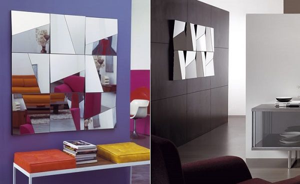 Espejos de diseño con formas geométricas Espejos de diseño con formas geométricas