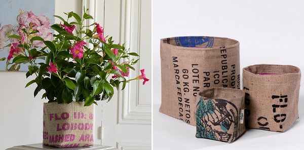 Tres Piezas Decorativas Customizadas a Partir de un Saco de Café