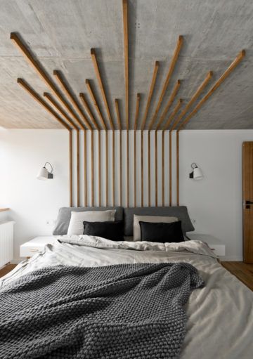 Iluminación Única para un Dormitorio muy Estiloso