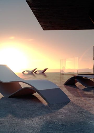 Hamacas y Tumbonas con Diseño Futurista para Espacios de Exterior