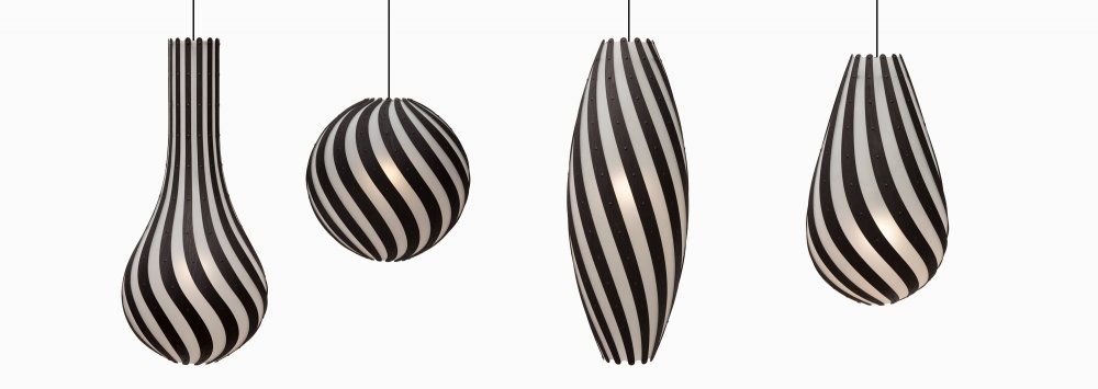 Iluminación Especial para el Hogar: Lámpara a Rayas Hecha de Bambú