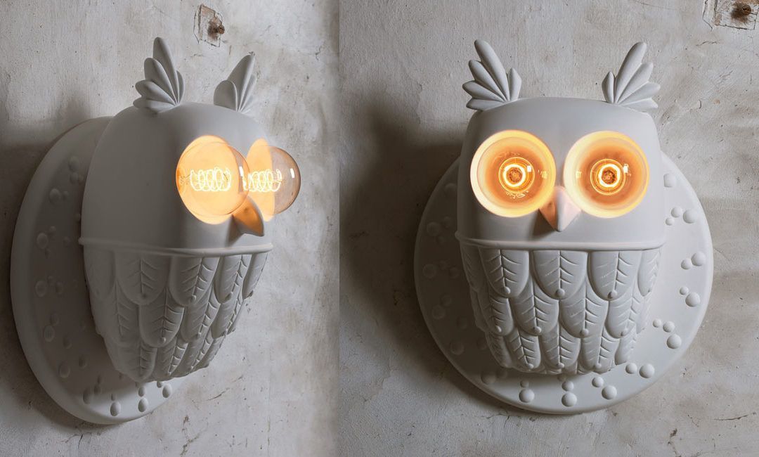 Búhos Convertidos en Lámparas Iluminan el Hogar