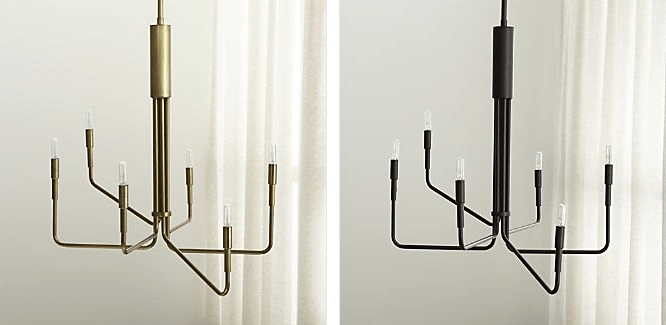 Lámparas candelabro de estilo industrial