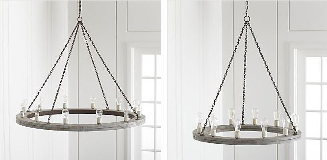 Lámparas candelabro de estilo retro