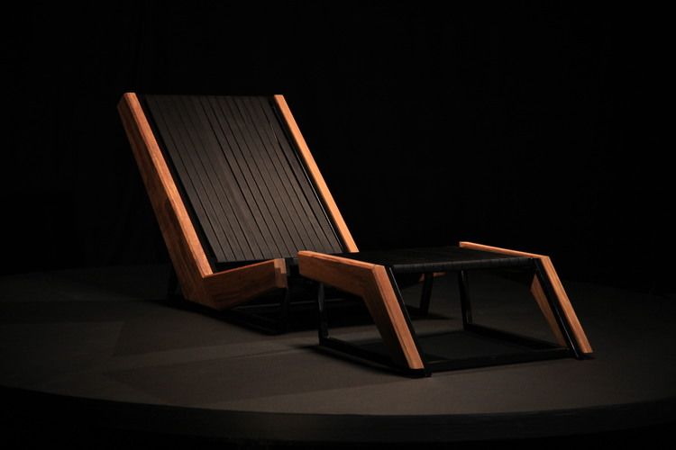 Un Chaise Longue de Dos Piezas con el Diseño Más Elegante