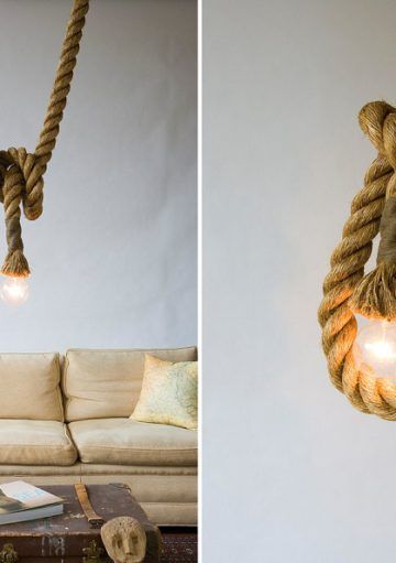 Una Lámpara de Cuerda Ideal para Espacios Singulares