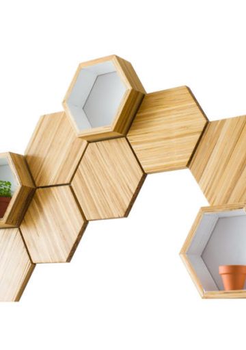 Maceteros Sobre la Pared con Forma Geométrica y por Módulos