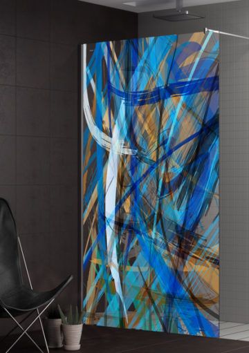 Mamparas de Diseño para el Baño con Mucho Arte y Color