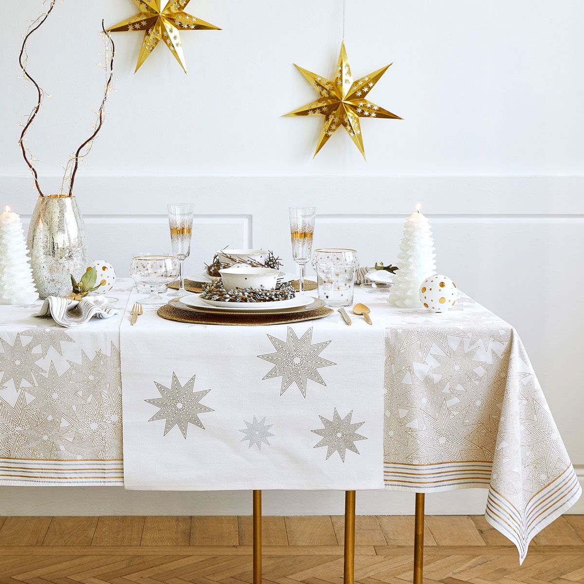 Los mejores manteles de Navidad para decorar una mesa rectangular