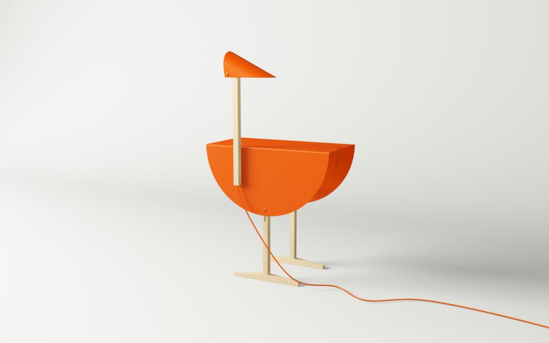 Mobiliario con Frescura: Mesa Auxiliar con Forma de Avestruz