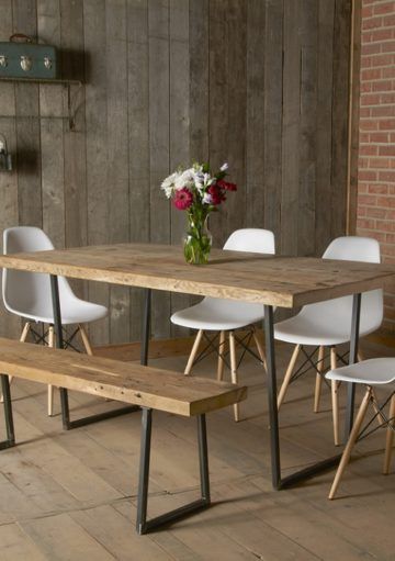 La Combinación Mesa y Banco, ideal para Cocinas con Clase