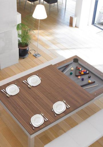 Mesa de Comedor y de Billar, un Dos en Uno Ideal  para Espacios reducidos