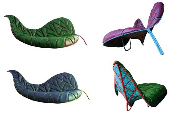 Fusión de Arte y Diseño: Un Sofá en Forma de Hoja