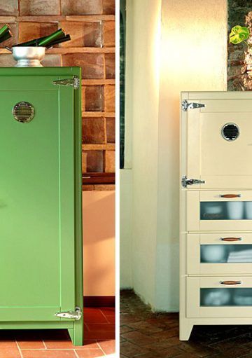 Cocinas Únicas: Nevera de Lujo de Estilo Vintage