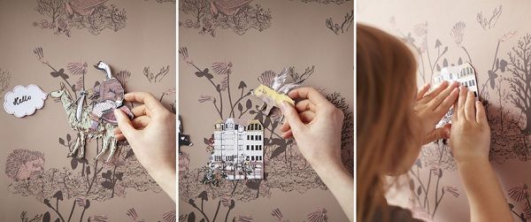 Un Papel de Pared Magnético para Dormitorios Infantiles