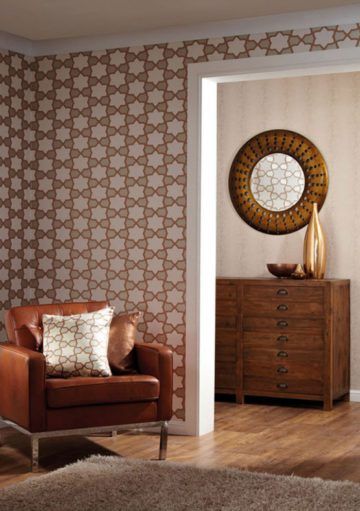 Crea un Estilo Retro con estos Papeles Pintados con Estampado Geométrico