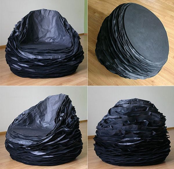 Un Puf de Papel, la Forma Más Original de Integrar Muebles Artesanales