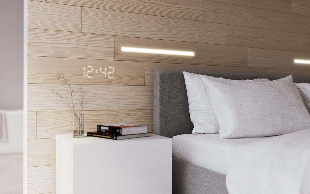 Novedades en Domótica: Un Reloj con luz LED Muestra la Hora en la Pared