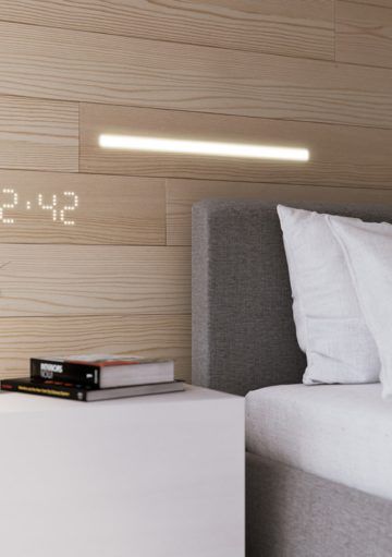 Novedades en Domótica: Un Reloj con luz LED Muestra la Hora en la Pared