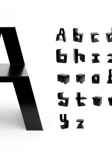 Las Letras del Abecedario se Convierten en Estas Entrañables Sillas