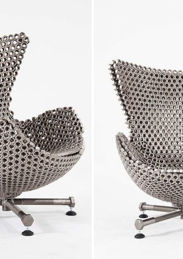 Las Sillas Más Clásicas Vuelven con una Versión muy Metálica