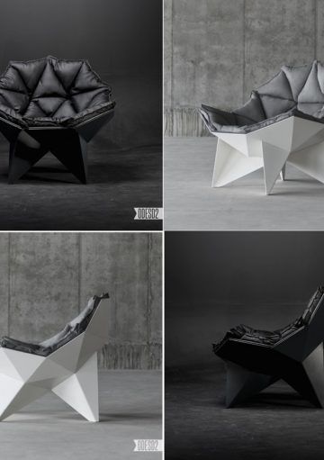 Un Lounge Chair con una Estética muy Geométrica