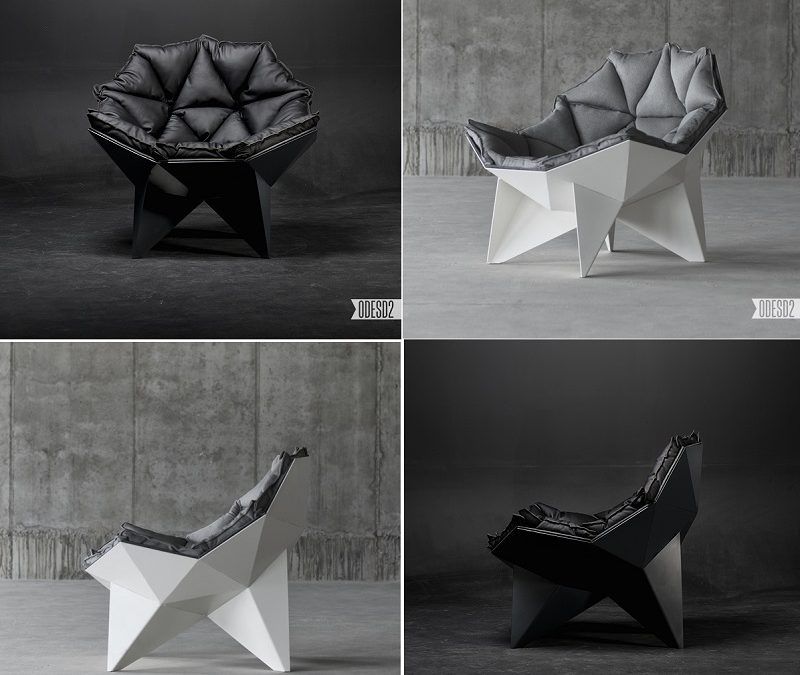 Un Lounge Chair con una Estética muy Geométrica