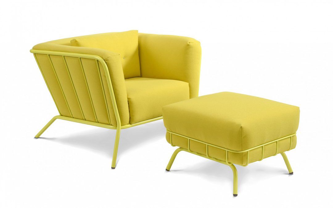 Sillón y Reposapiés a Todo Color para Espacios con Clase